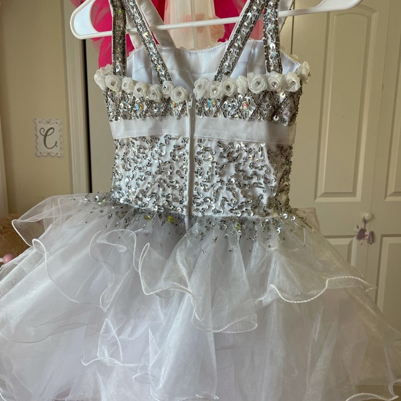 Mac Duggal Sugar pageant / cocktail dress , white size 4 - Picture 2 of 7